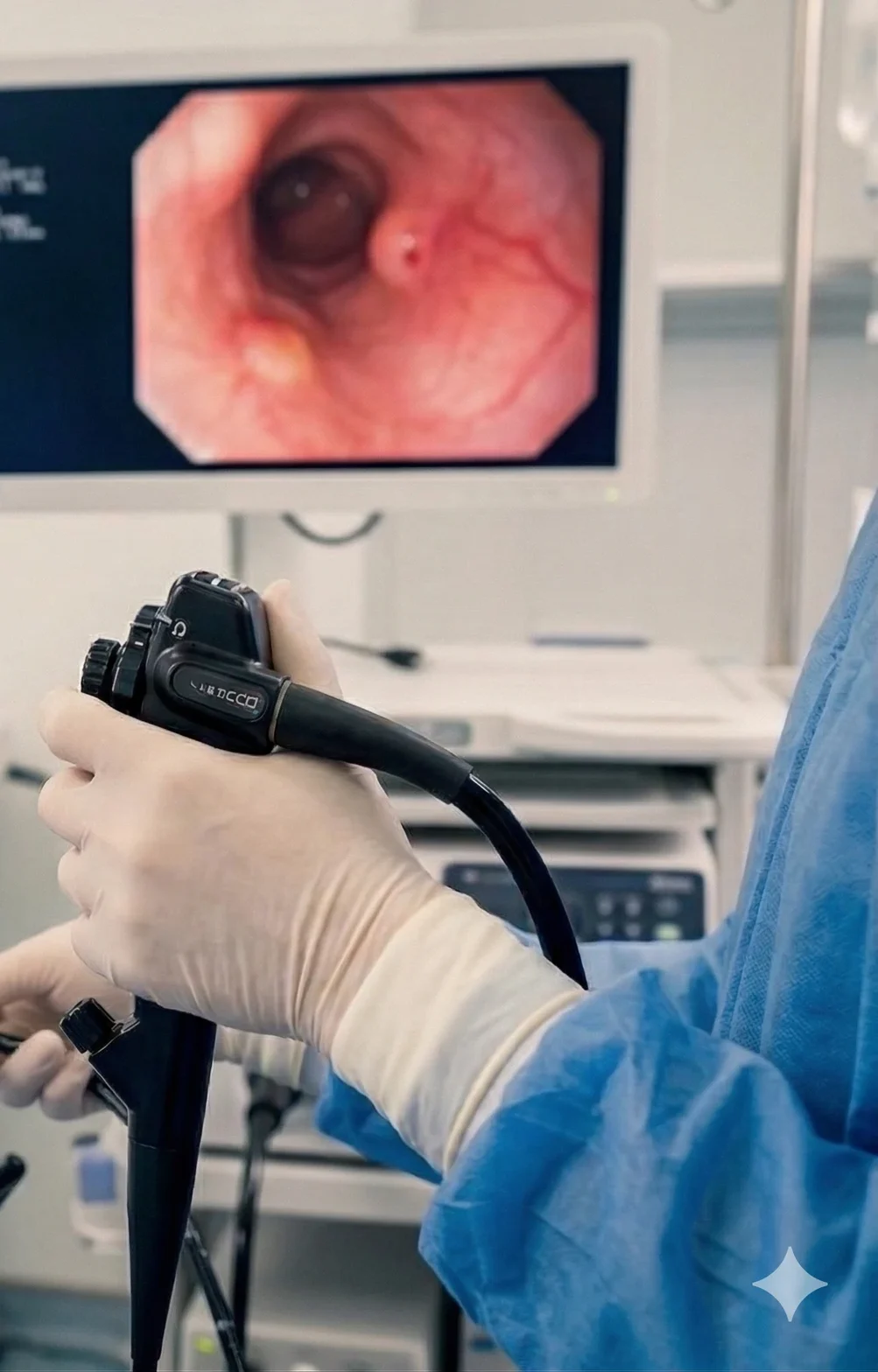 Upper endoscopy image representing GLP-1 medication safety before gastroscopy